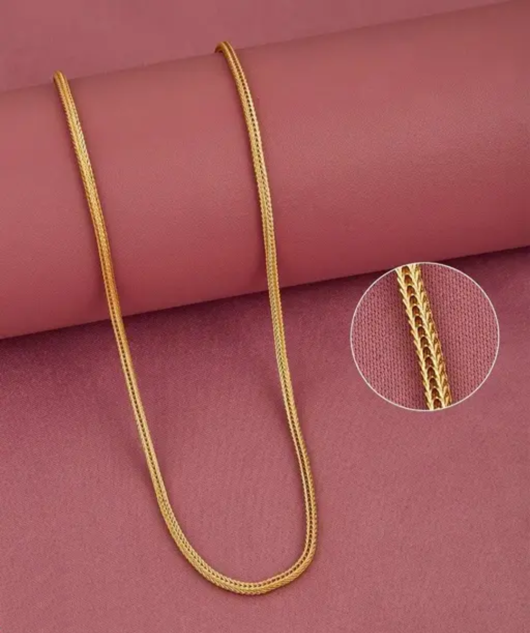 Premium Unisex Gold Plated Chain – Elegant Daily Wear