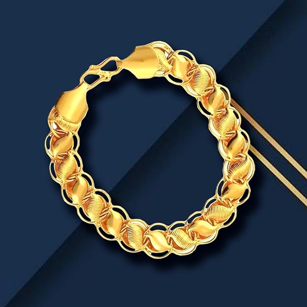 Premium Stainless Steel Gold Bracelet for Men