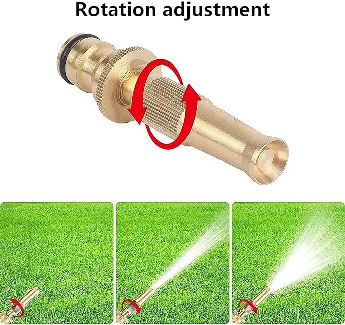Heavy-Duty Brass Nozzle Water Spray for Gardening & Car Washing