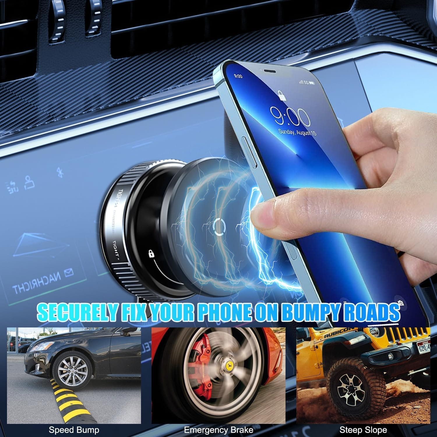 360° Magnetic Car Dashboard Phone Holder
