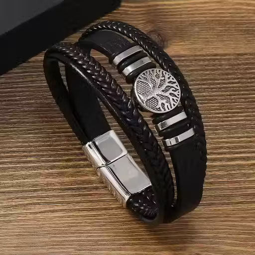 Men’s Leather Strap Bracelet