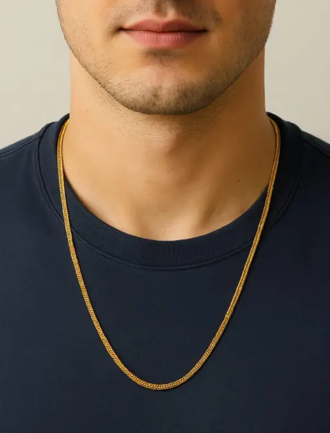 Premium Unisex Gold Plated Chain – Elegant Daily Wear