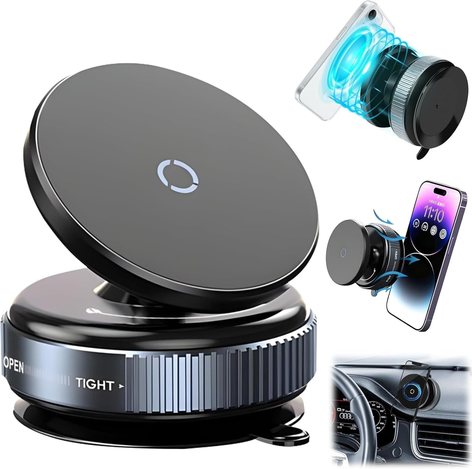 360° Magnetic Car Dashboard Phone Holder
