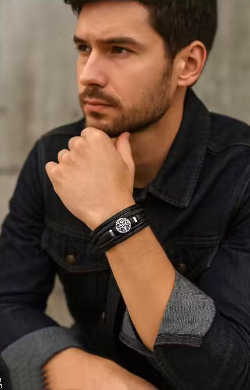 Men’s Leather Strap Bracelet