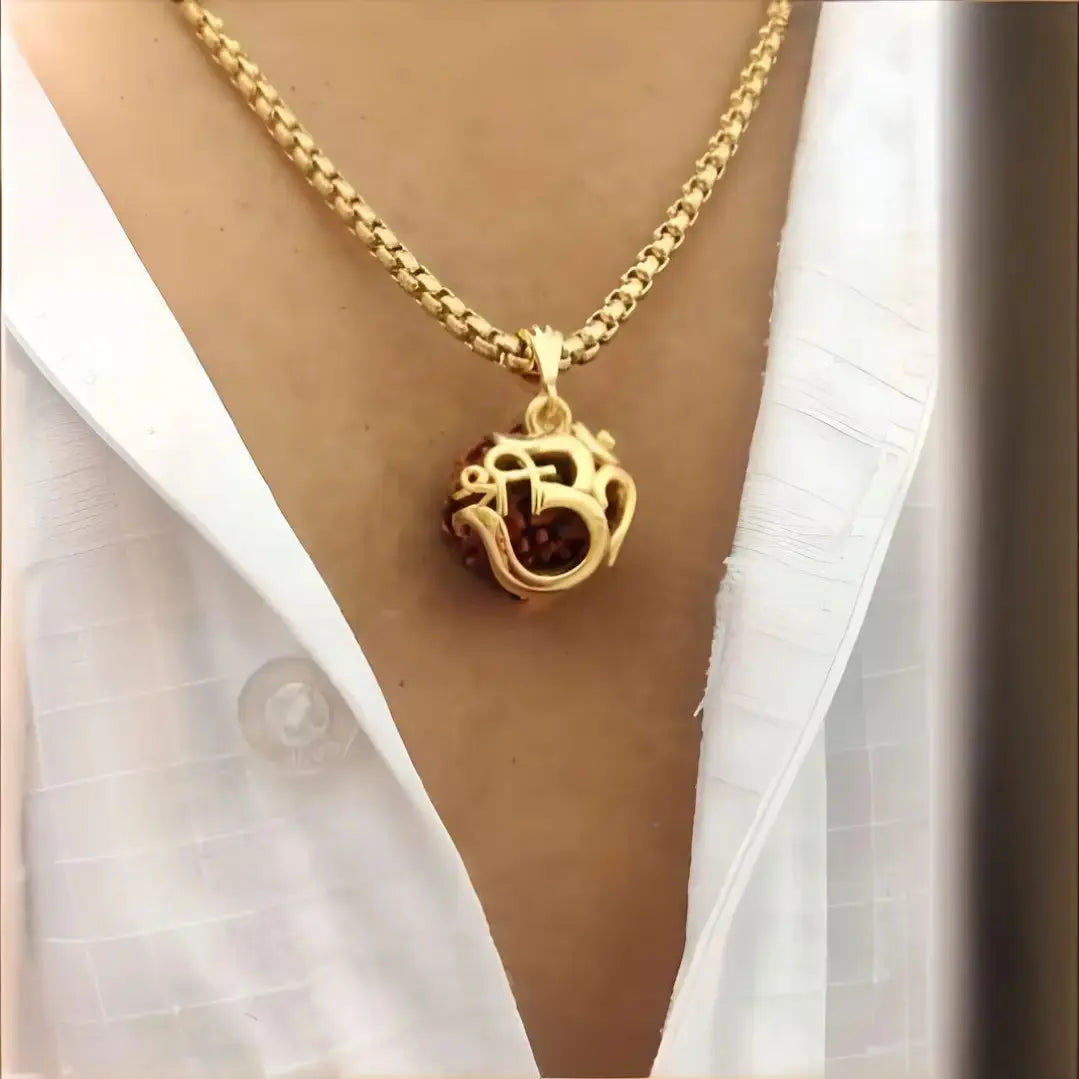 Rudraksha Spiritual Healing Pendant with Chain