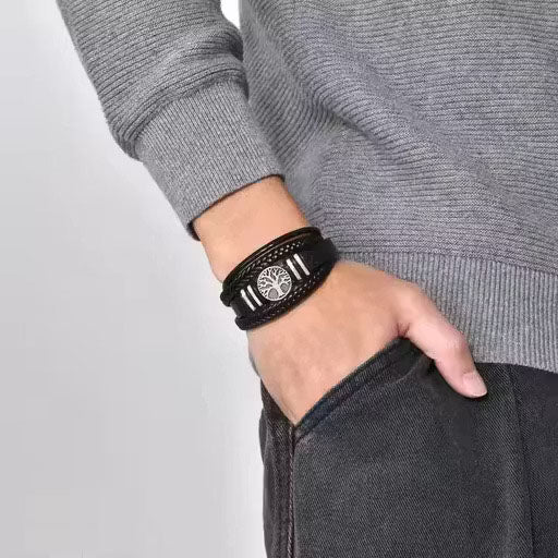 Men’s Leather Strap Bracelet